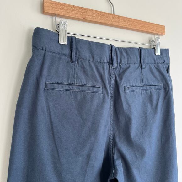 AYR NWT The Bam Prussian Blue Baby Barrel Leg Cotton Pleated Pants, Size 4 - Picture 13 of 14